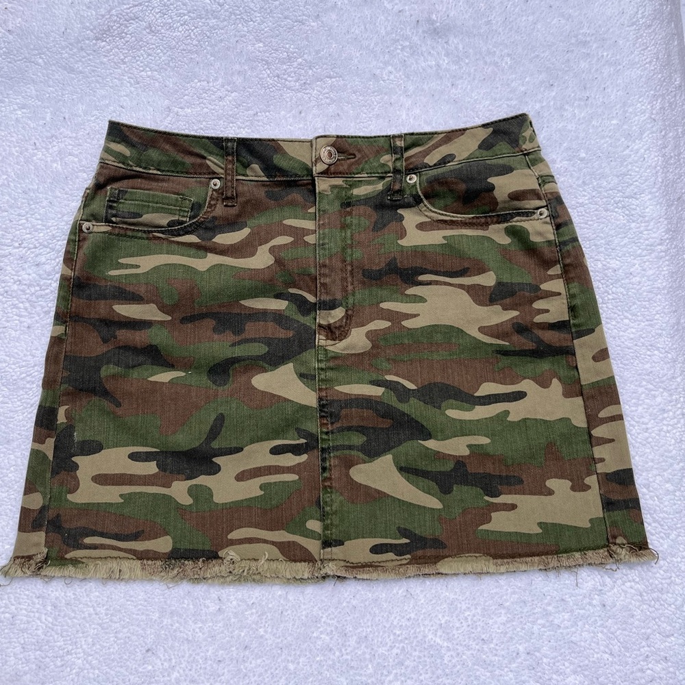 FOREVER 21 Camo Denim Skirt